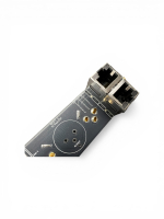 XLR Verbinderplatine 4in 4out für 1HE 12x D-Norm Rackblende mit RJ45 CatCore