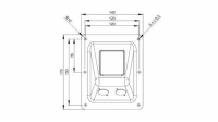 AdamHall Einbauschale 87160