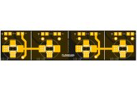Preview: SpeakON Verbinderplatine für 1HE 8x D-Norm Rackblende