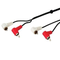 Standard Cinch Kabel mit Winkelsteckern 1m MIETE