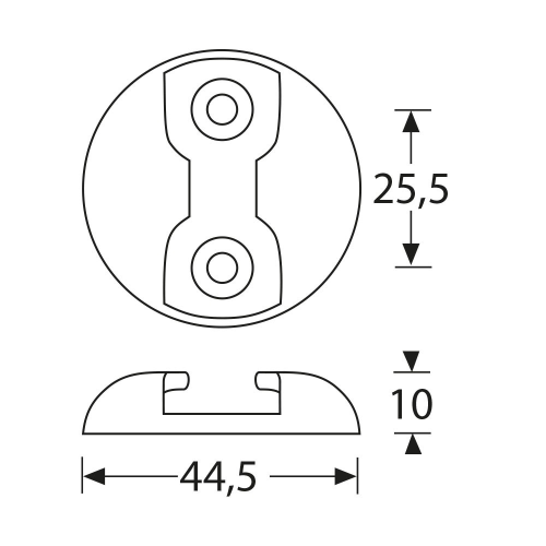 AdamHall 5725 Ösenbefestigungsscheibe Flugpunkt