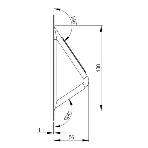 AdamHall Einbauschale 87160