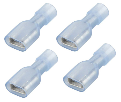 4er Set Flachsteckhülse zum crimpen - 6.3mm - für Ader 1,5-2,5mm² - vollisoliert